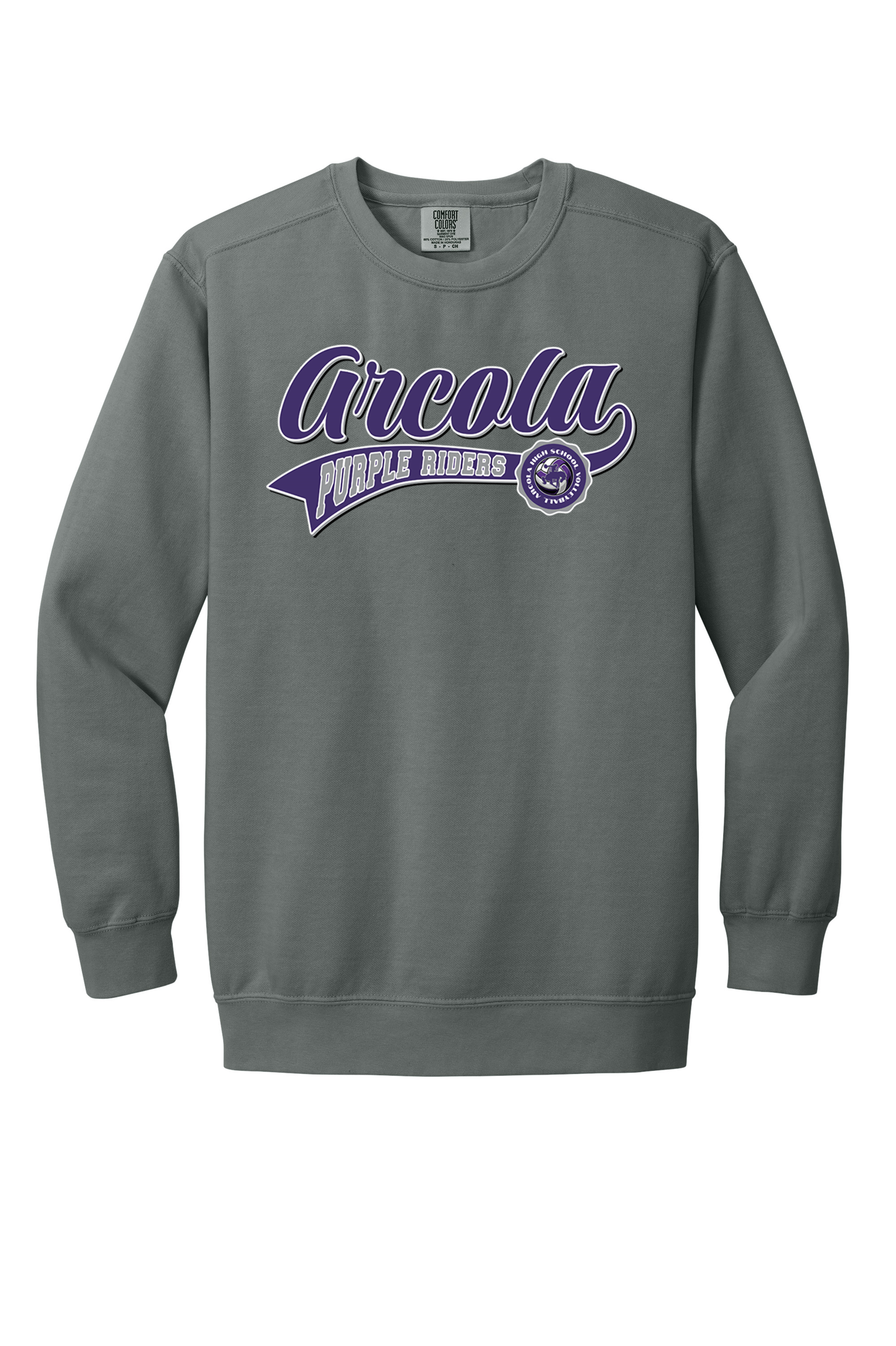 Arcola - Volleyball - Design 2 - Crewneck Sweatshirt - Comfort Color 1566