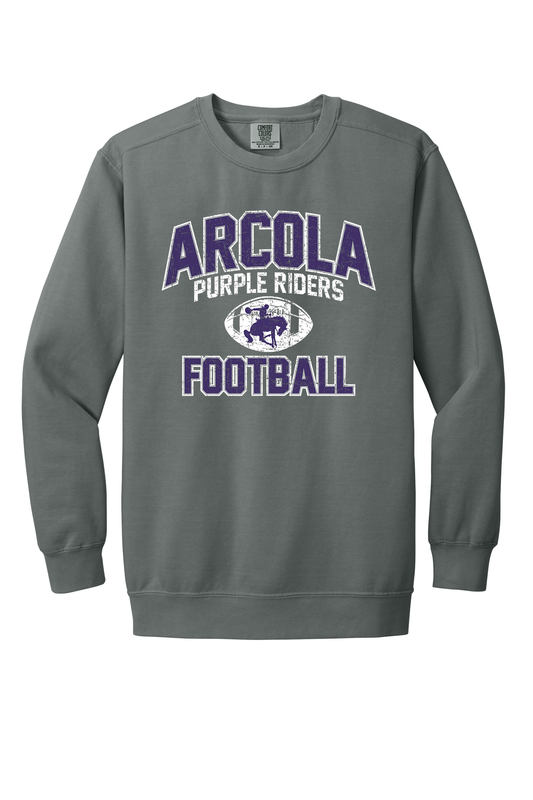 Arcola - Football - Design 1 - Crewneck Sweatshirt - Comfort Color 1566