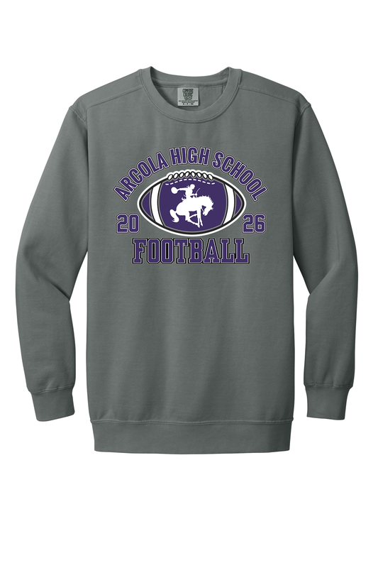 Arcola - Football - Design 3 - Crewneck Sweatshirt - Comfort Color 1566