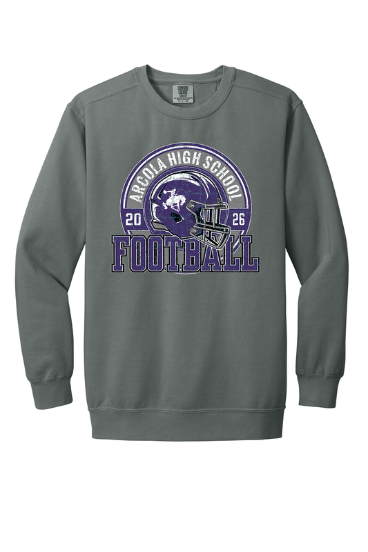 Arcola - Football - Design 2 - Crewneck Sweatshirt - Comfort Color 1566