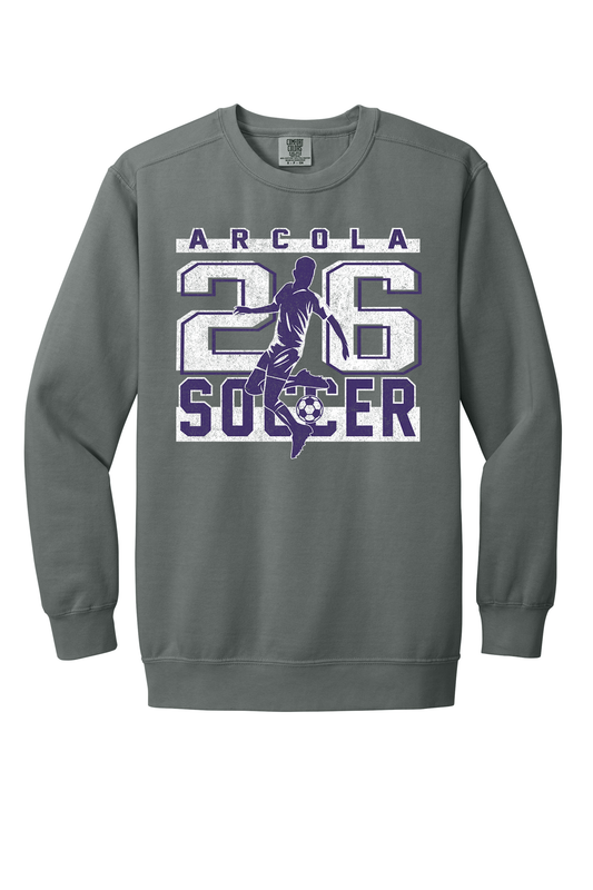 Arcola - Soccer - Design 2 - Crewneck Sweatshirt - Comfort Color 1566