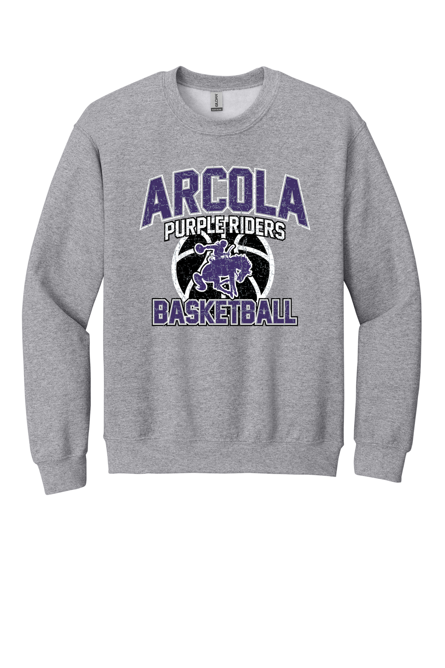Arcola - Basketball - Design 1 - Crewneck Sweatshirt - Gildan 18000