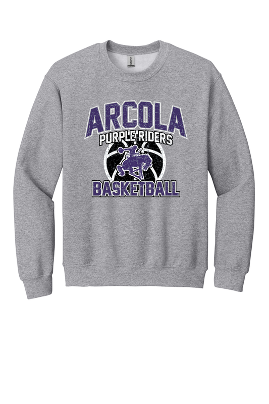 Arcola - Basketball - Design 01 - Youth Crewneck Sweatshirt - Gildan 18000B