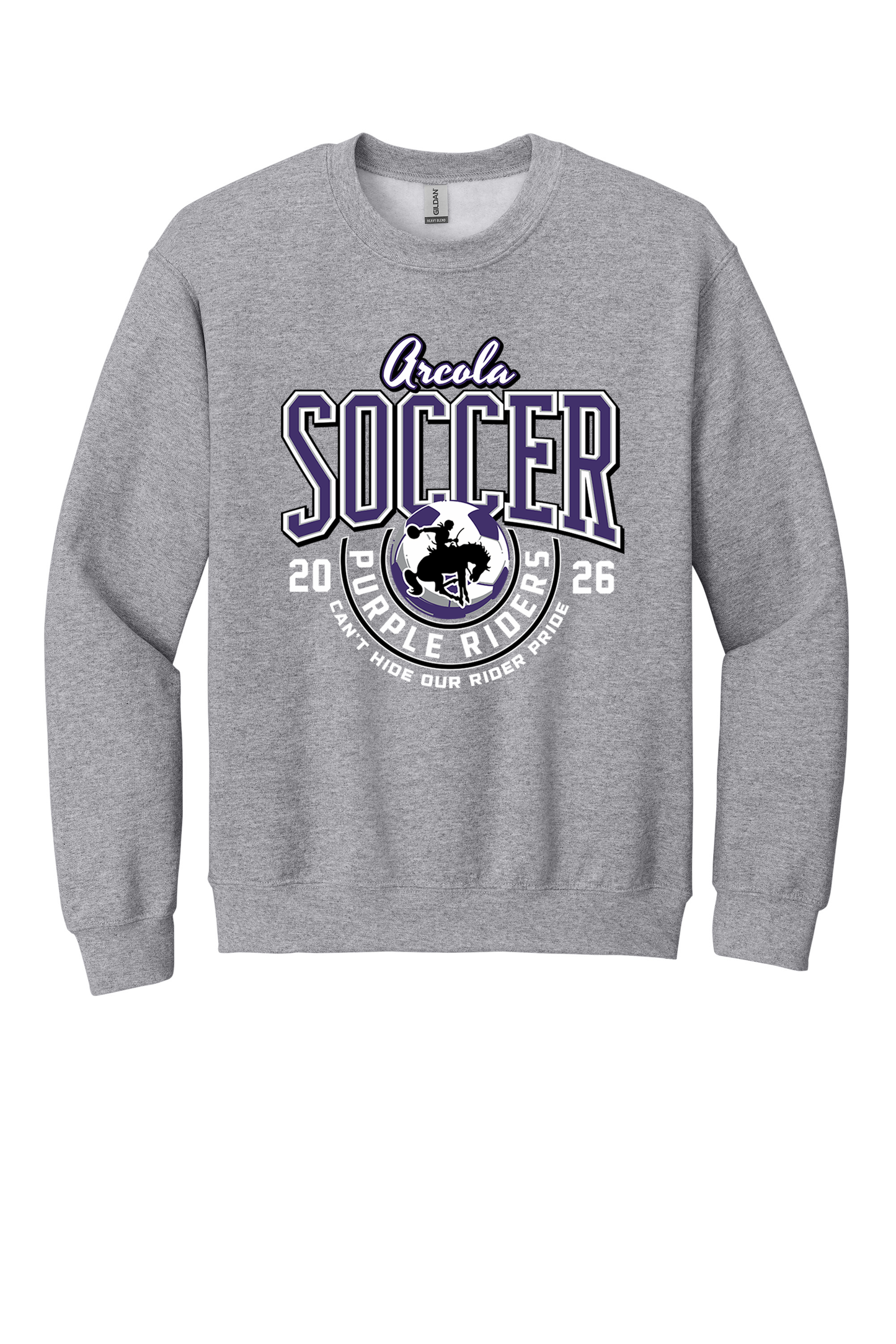 Arcola - Soccer - Design 03 - Crewneck Sweatshirt - Gildan 18000