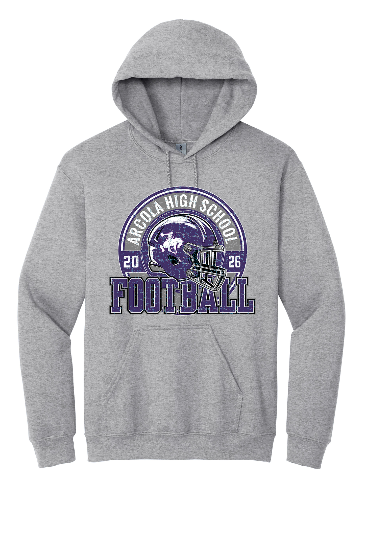 Arcola - Football - Design 02 - Hooded Sweatshirt - Gildan 18500