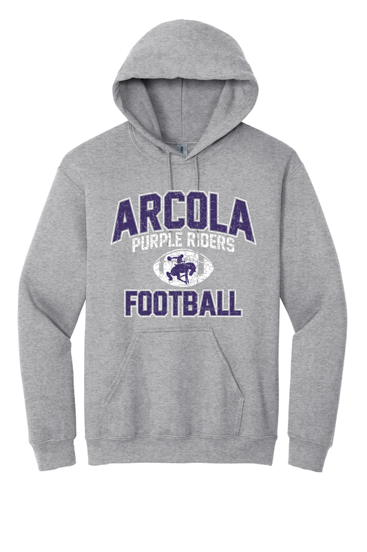 Arcola - Football - Design 1 - Hooded Sweatshirt - Gildan 18500