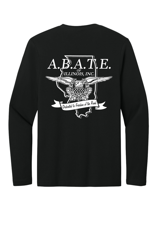Abate - Abate of illinois - Design 01 - Long Sleeve T - Gildan 64400 - Black