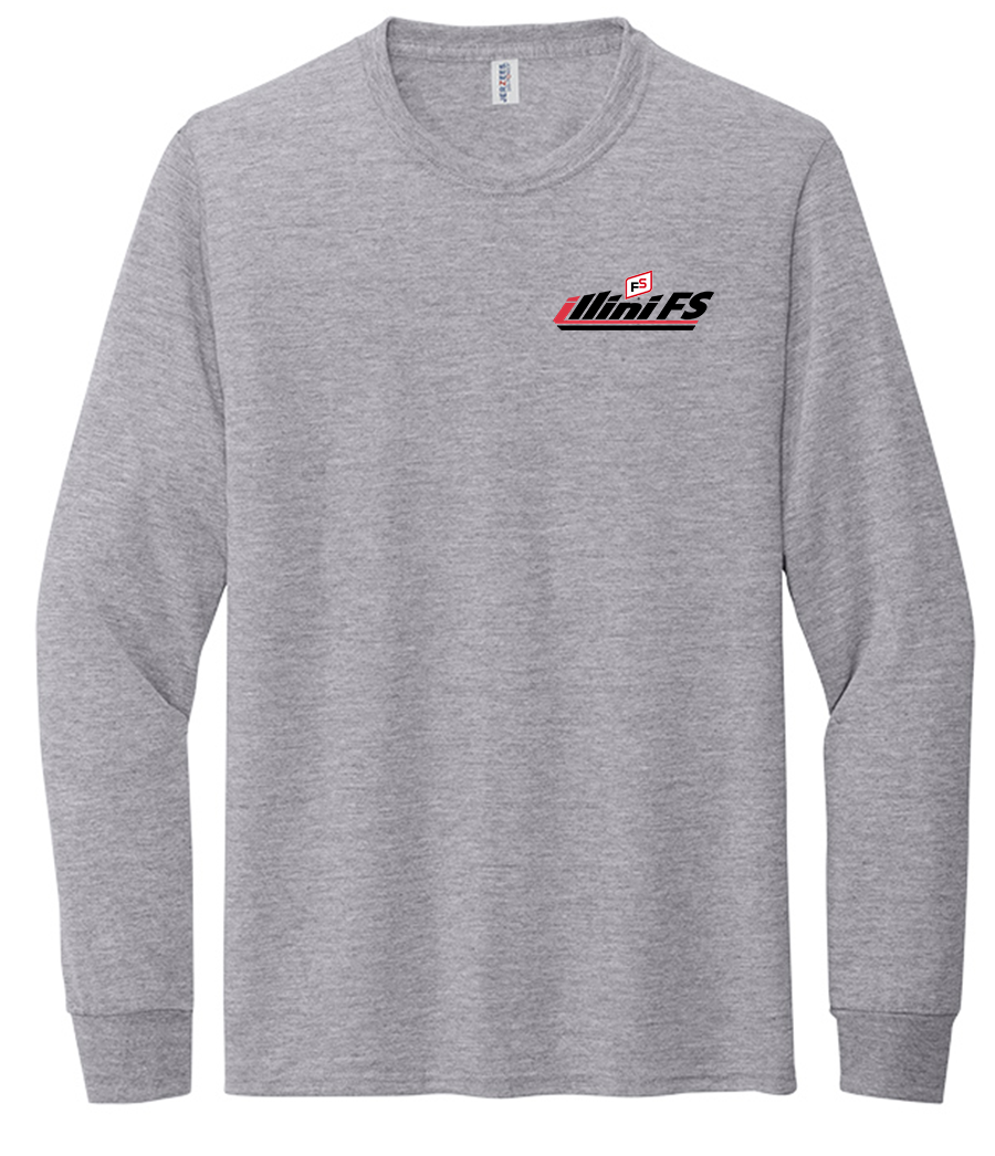 Illini FS - Horizontal - Jerzees Dri-Power 100% Polyester Long Sleeve T-Shirt - 21LS