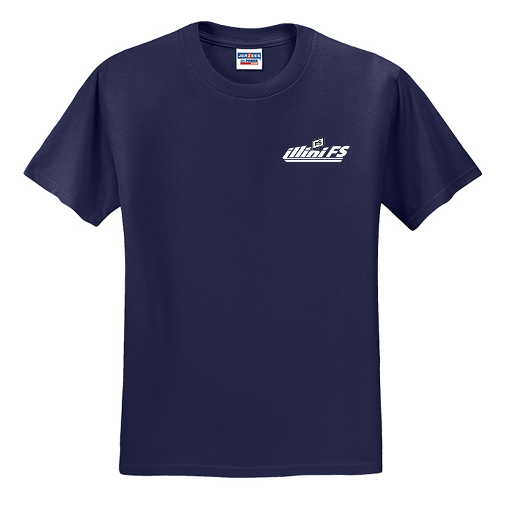 Illini FS - Horizontal - Jerzees - Dri-Power 50/50 Cotton Poly T-shirt - 29M