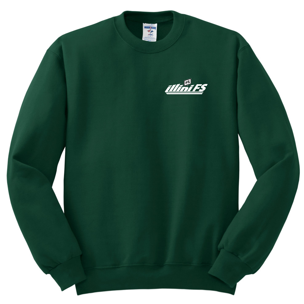 Illini FS - Horizontal - Jerzees NuBlend Adult Crewneck Sweatshirt - 562M