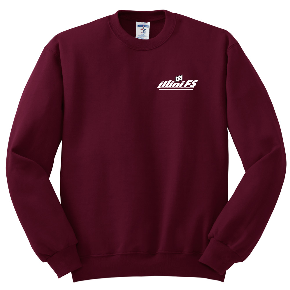 Illini FS - Horizontal - Jerzees NuBlend Adult Crewneck Sweatshirt - 562M