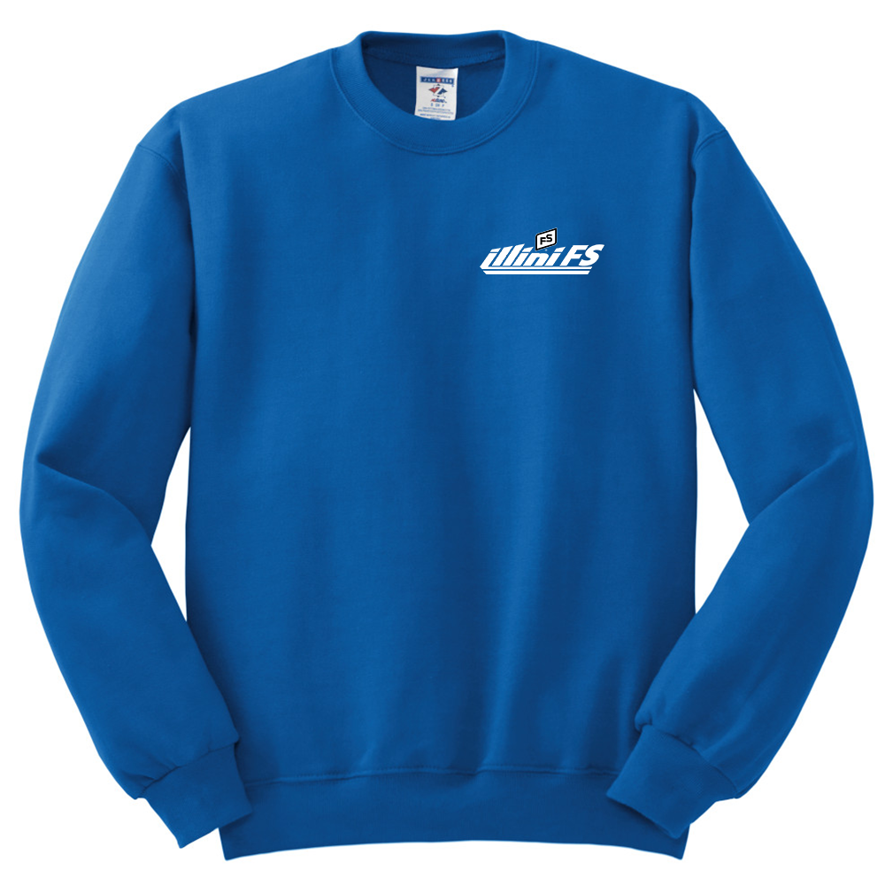 Illini FS - Horizontal - Jerzees NuBlend Adult Crewneck Sweatshirt - 562M