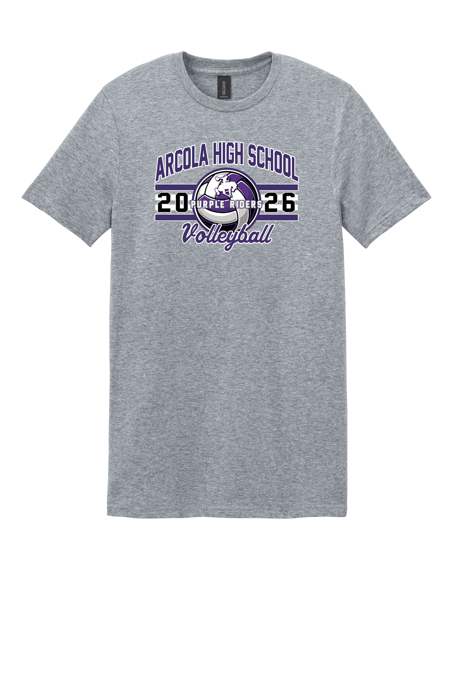 Arcola - Volleyball - Design 3 - T-shirt - Gildan 64000