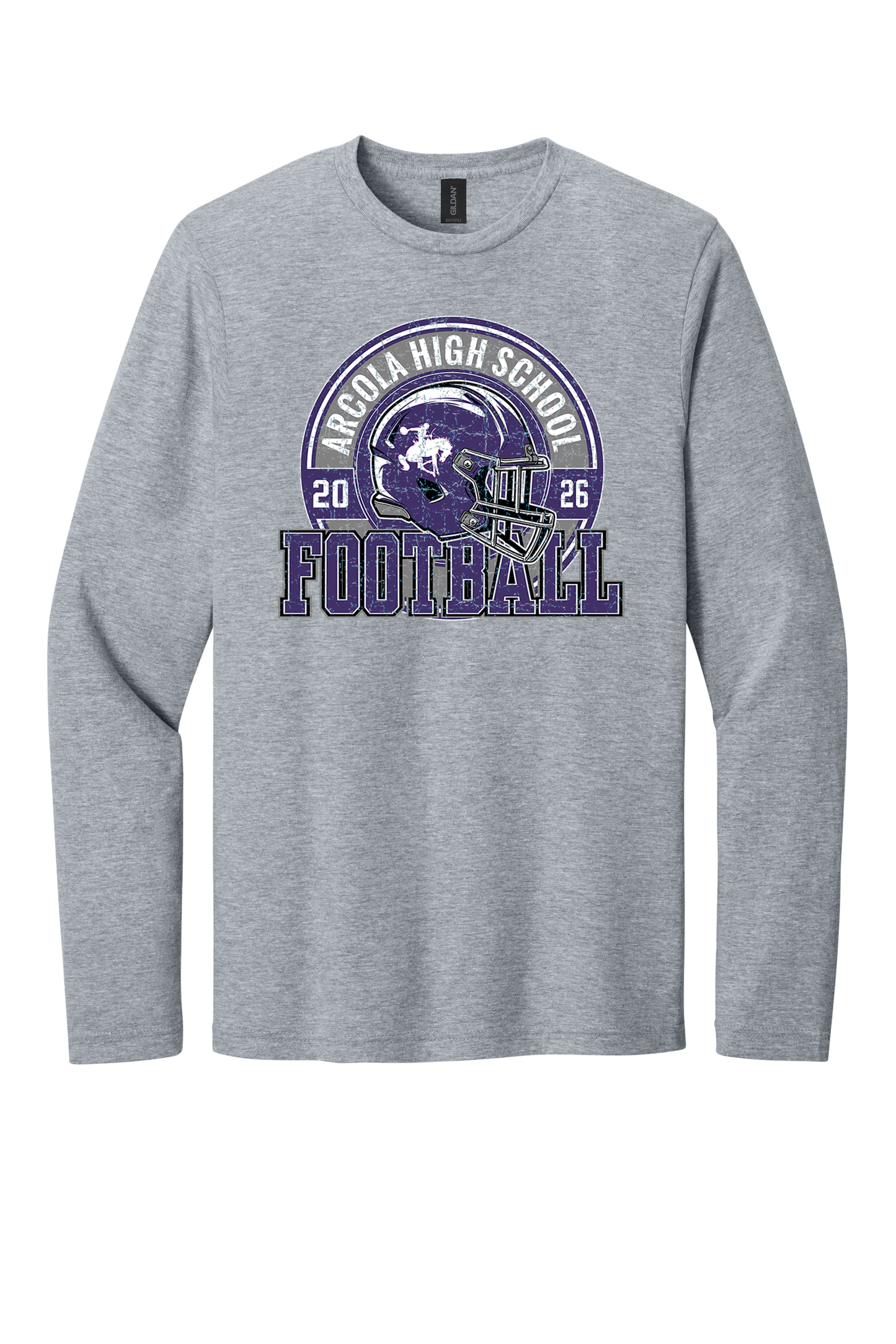 Arcola - Football - Design 02 - Long Sleeve T - Gildan 64400