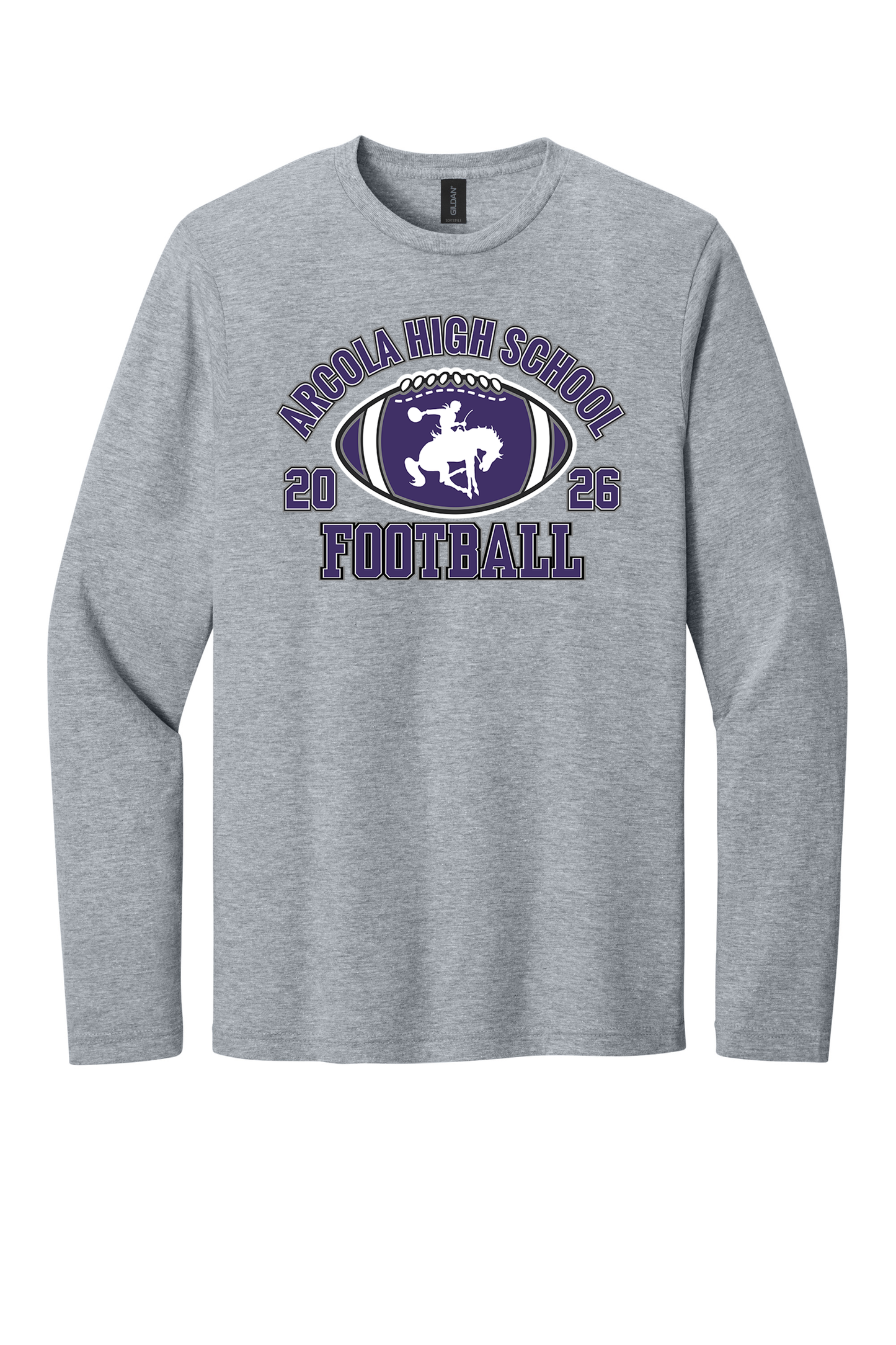 Arcola - Football - Design 03 - Long Sleeve T - Gildan 64400