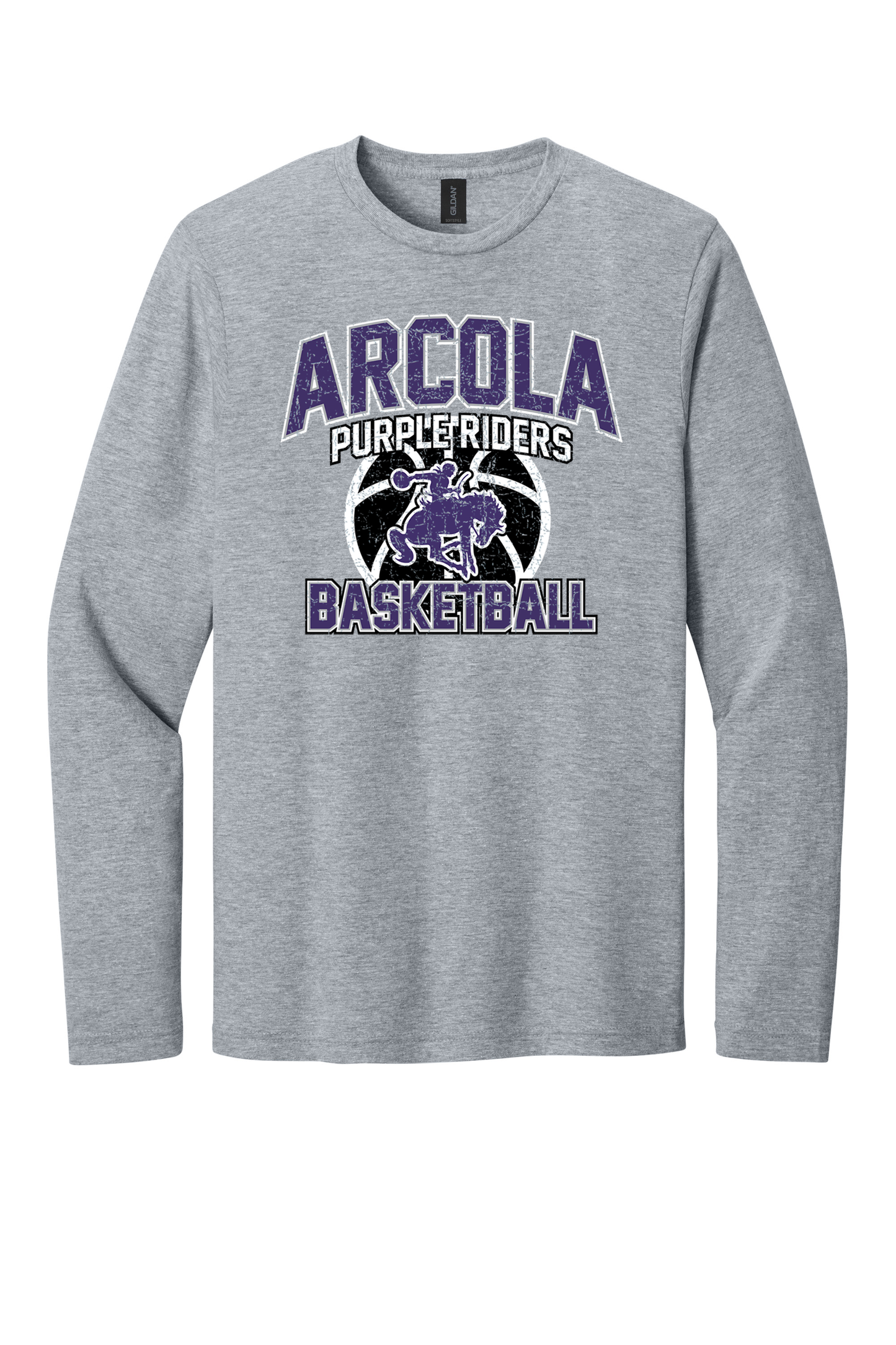 Arcola - Basketball - Design 1 - Long Sleeve T - Gildan 64400
