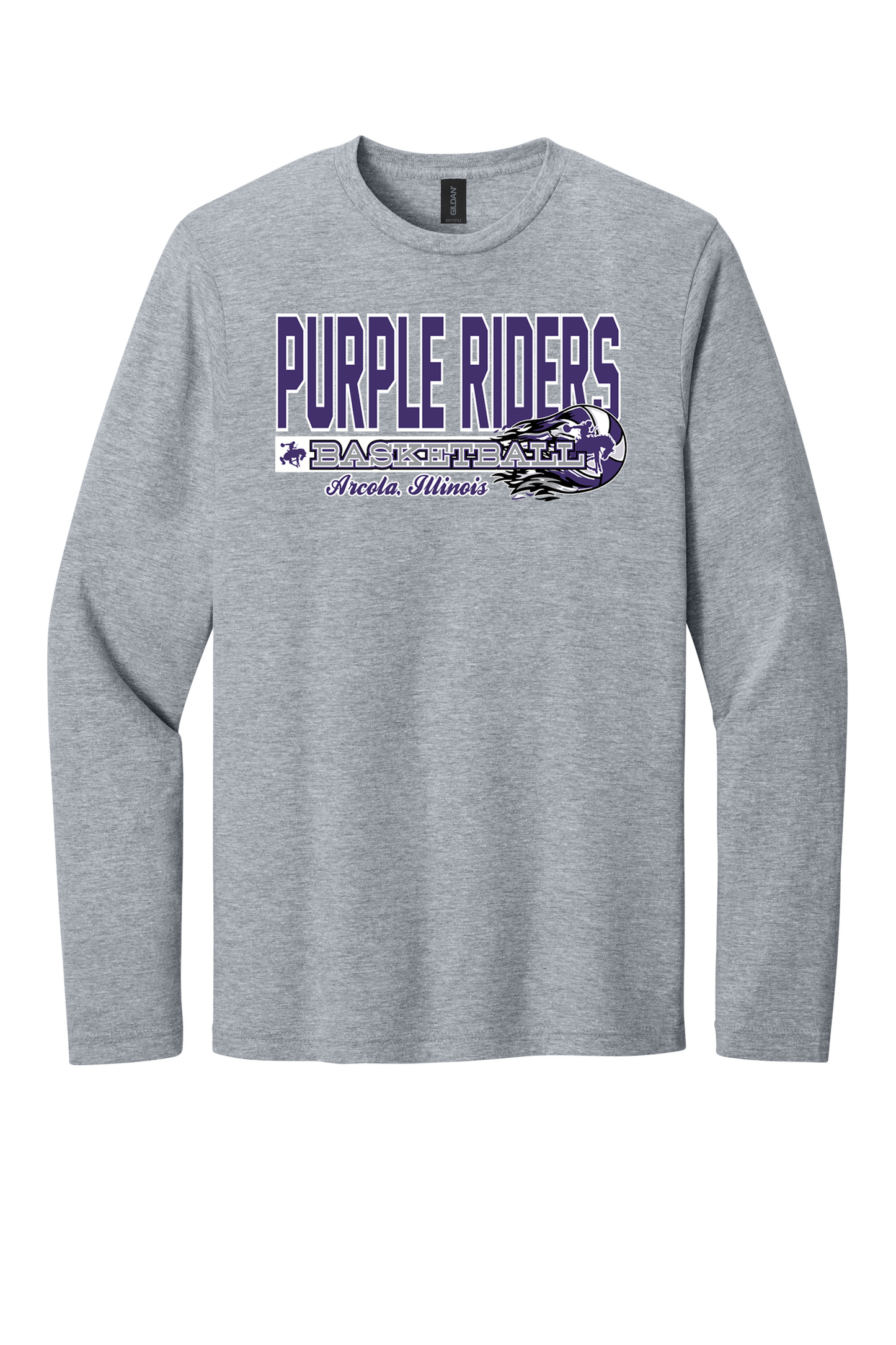 Arcola - Basketball - Design 03 - Long Sleeve T - Gildan 64400