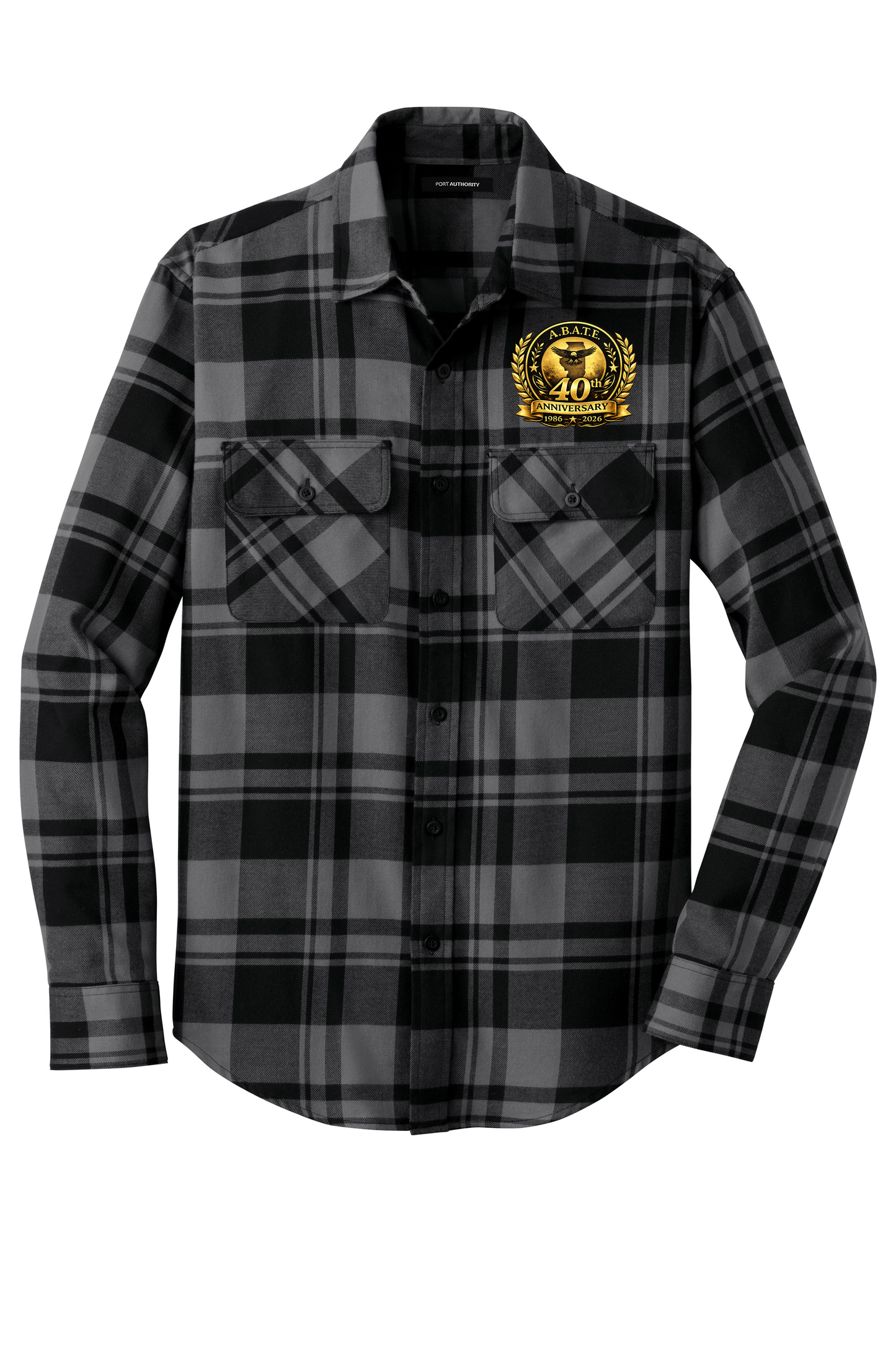 Abate - 40th Anniversary - Long Sleeve Flannel - Port Authority W668