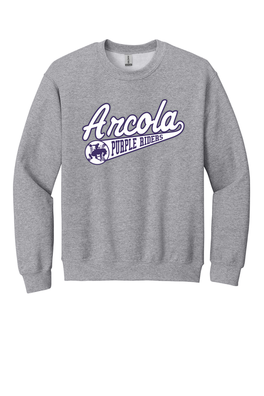 Arcola - Baseball - Design 01 - Youth Crewneck Sweatshirt - Gildan 18000B