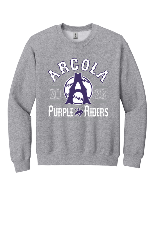 Arcola - Baseball - Design 4 - Crewneck Sweatshirt - Gildan 18000