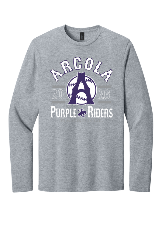 Arcola - Baseball - Design 4 - Long Sleeve T - Gildan 64400