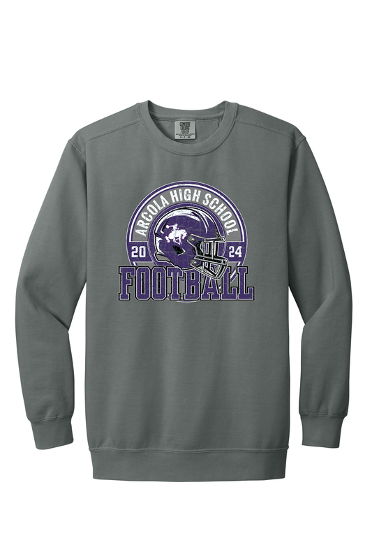 Arcola - Football - Design 2 - Crewneck Sweatshirt - Comfort Color 1566