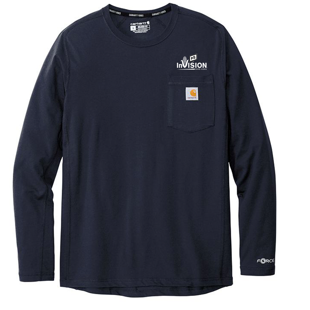 Illini FS - Invision - Carhartt Force Long Sleeve Pocket T-shirt - CT104617