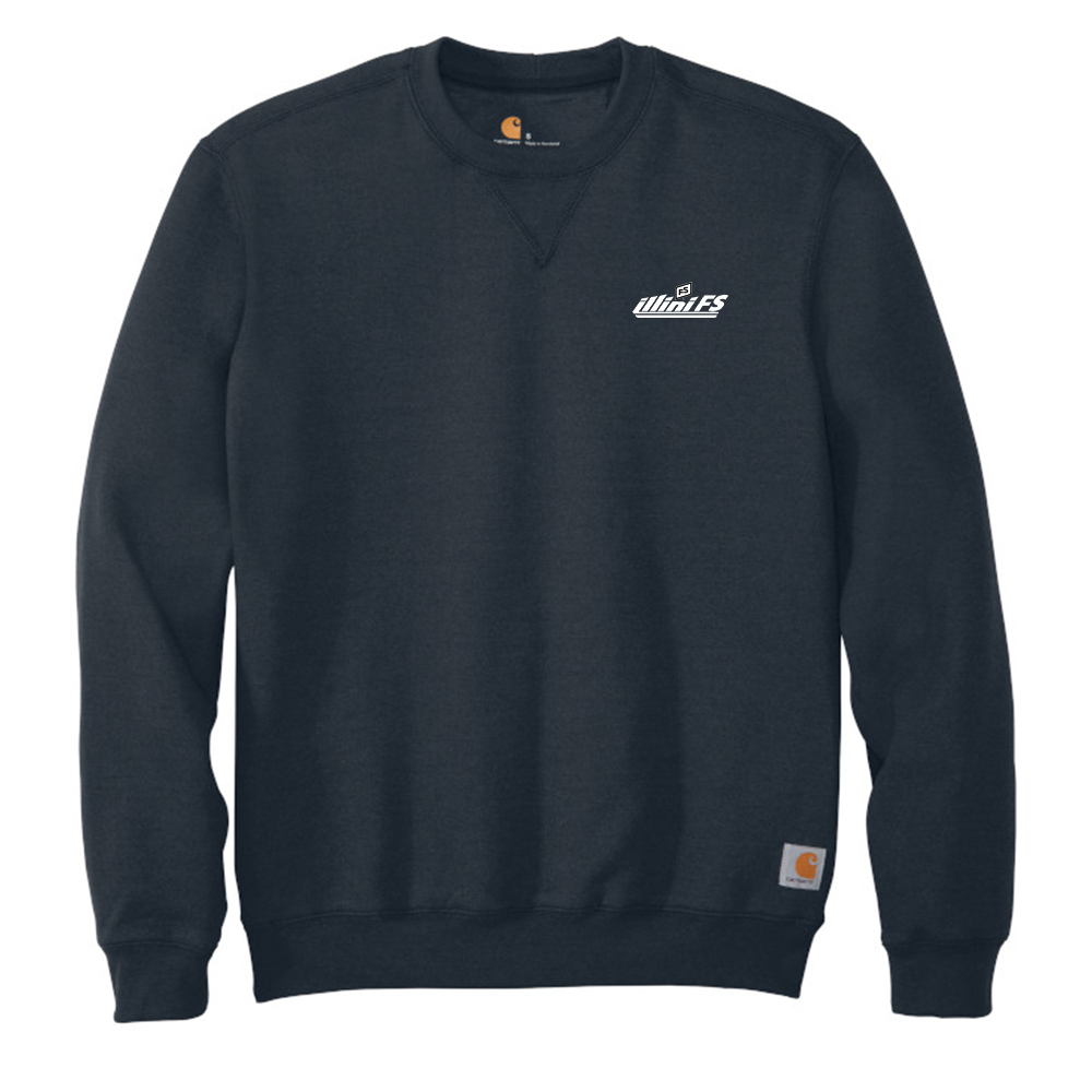 Illini FS - Horizontal - Carhartt Midweight Crewneck Sweatshirt - CTK124