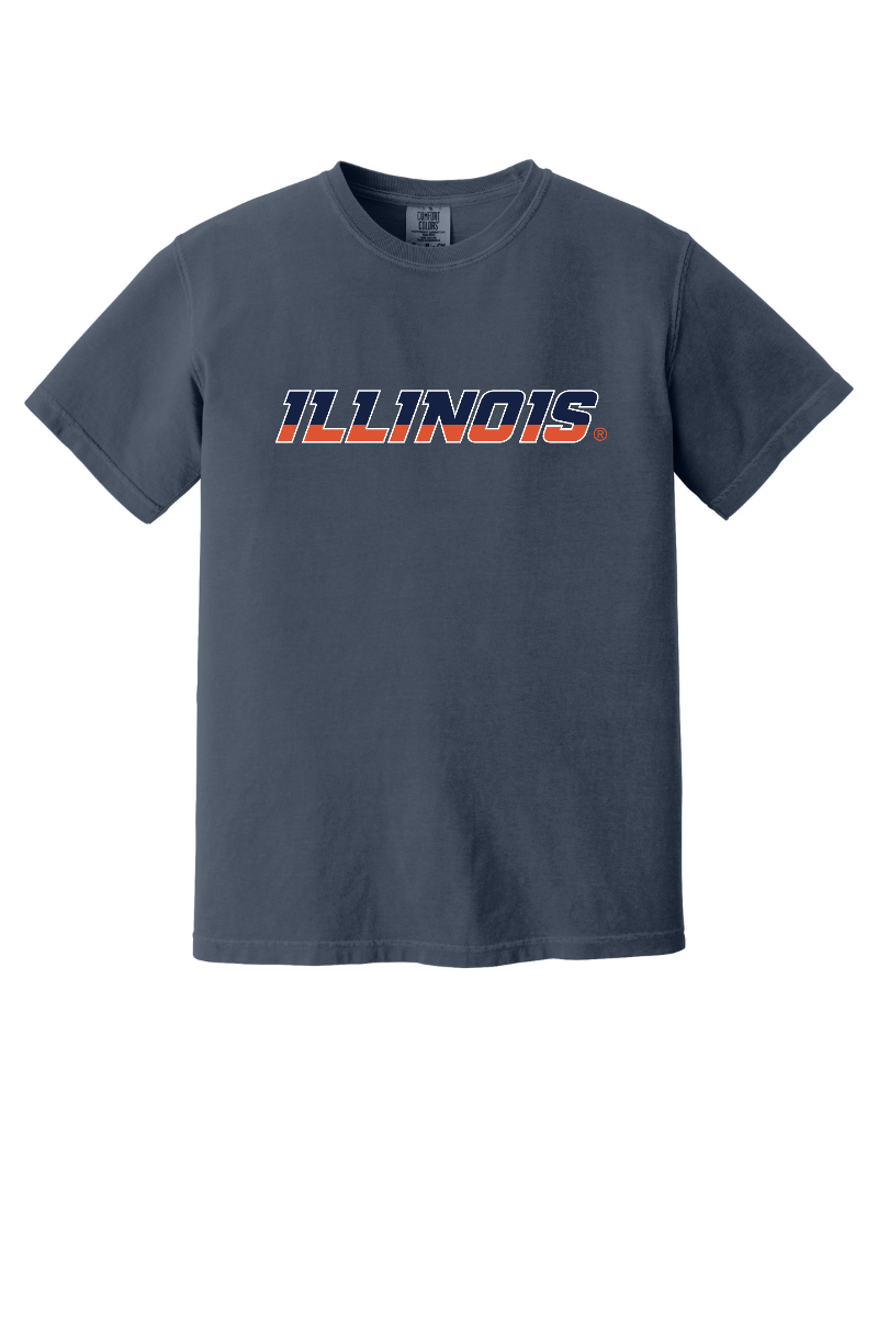 Fighting Illini - Illinois Wordmark - 1717 Navy