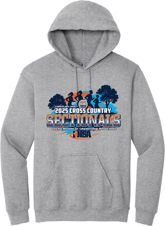 1A - IHSA Cross Country Sectionals - Hooded Sweatshirt - 18500