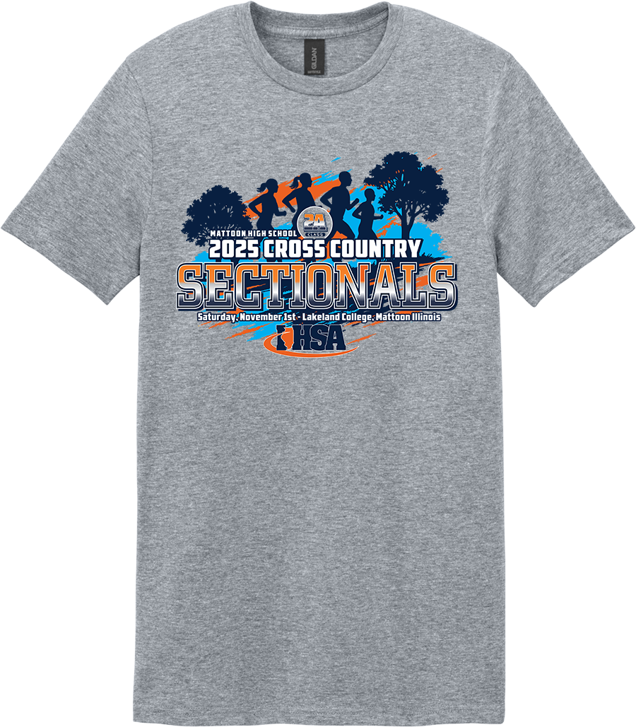 2A - IHSA Cross Country Sectionals - T-shirt - 64000