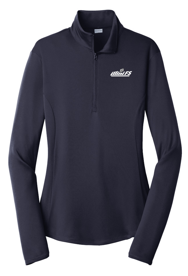 Illini FS - Horizontal - Sport-Tek Ladies PosiCharge Competitor 1/4-Zip Pullover - LST357