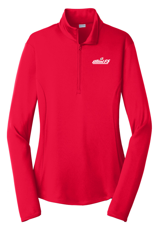 Illini FS - Horizontal - Sport-Tek Ladies PosiCharge Competitor 1/4-Zip Pullover - LST357