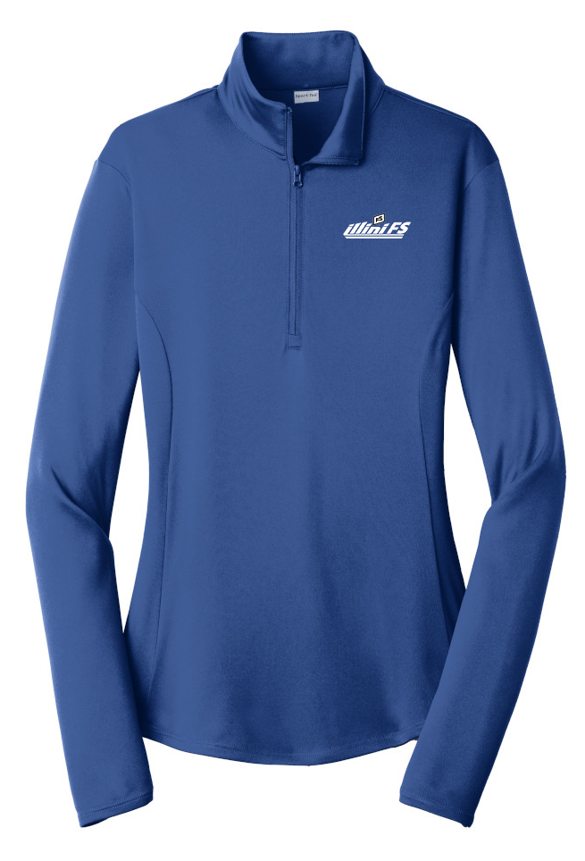 Illini FS - Horizontal - Sport-Tek Ladies PosiCharge Competitor 1/4-Zip Pullover - LST357
