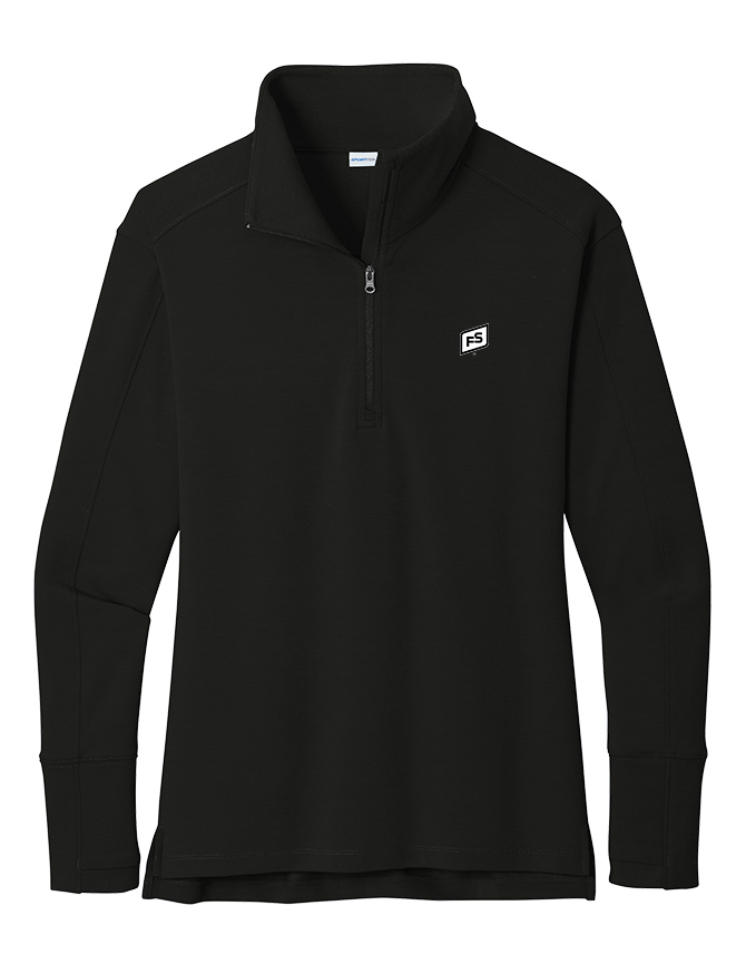 Illini FS - Square - Sport-Tek Ladies Sport-Wick Flex Fleece 1/4-Zip - LST561