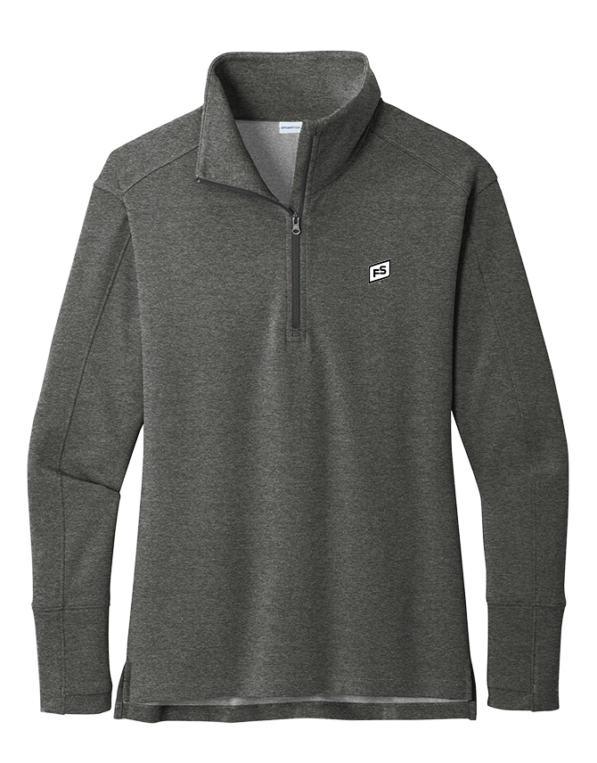 Illini FS - Square - Sport-Tek Ladies Sport-Wick Flex Fleece 1/4-Zip - LST561