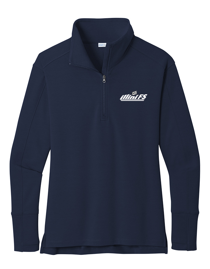 Illini FS - Horizontal - Sport-Tek Ladies Sport-Wick Flex Fleece 1/4-Zip - LST561
