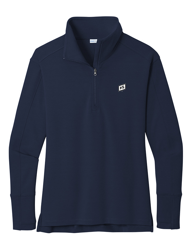 Illini FS - Square - Sport-Tek Ladies Sport-Wick Flex Fleece 1/4-Zip - LST561