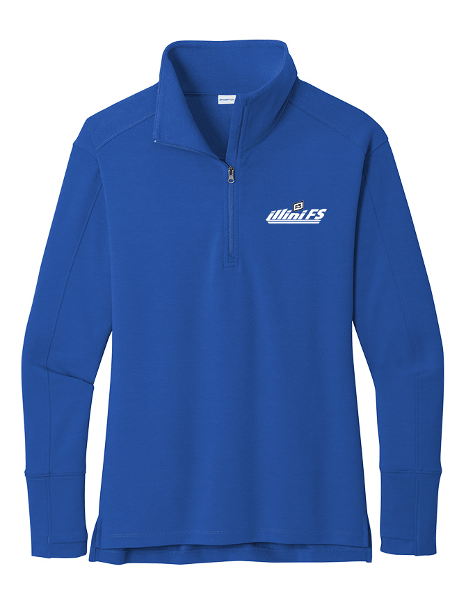 Illini FS - Horizontal - Sport-Tek Ladies Sport-Wick Flex Fleece 1/4-Zip - LST561