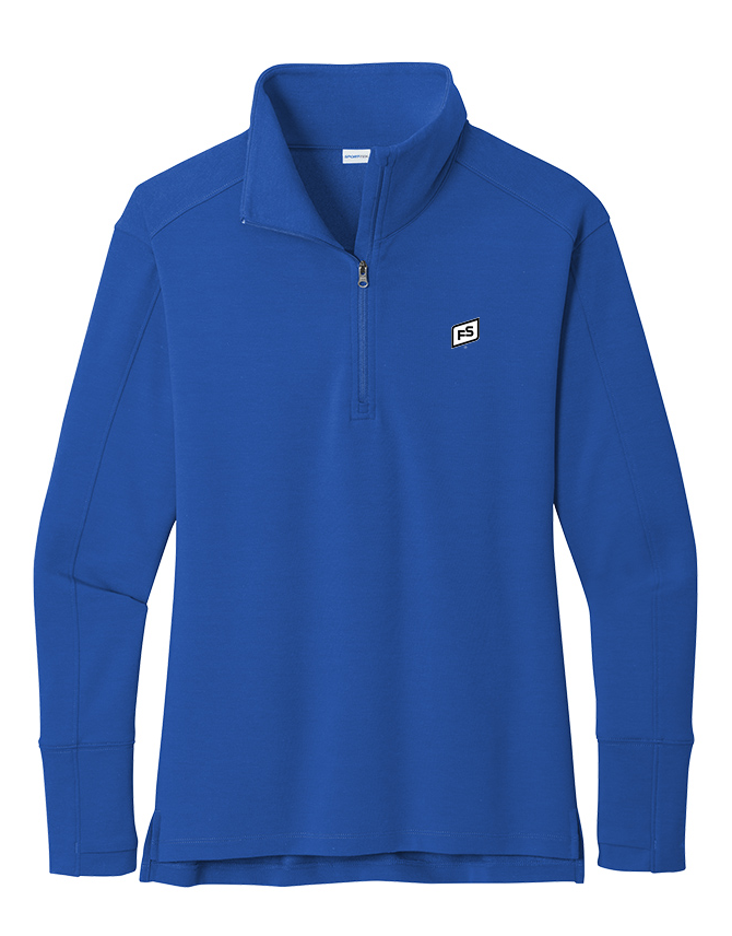 Illini FS - Square - Sport-Tek Ladies Sport-Wick Flex Fleece 1/4-Zip - LST561