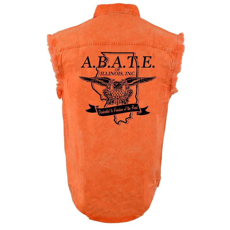 Milwaukee Leather - Lightweight Sleeveless Classic Denim Shirt - MDM11678