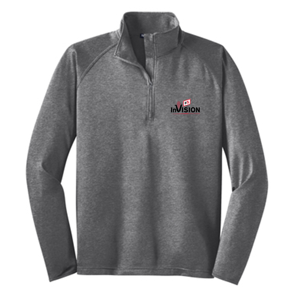 Illini FS - Invision - Sport-Tek Tall Sport-Wick Stretch Quarter Zip Pullover - TST850