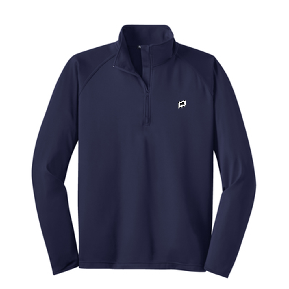 Illini FS - Square - Sport-Tek Tall Sport-Wick Stretch Quarter Zip Pullover - TST850