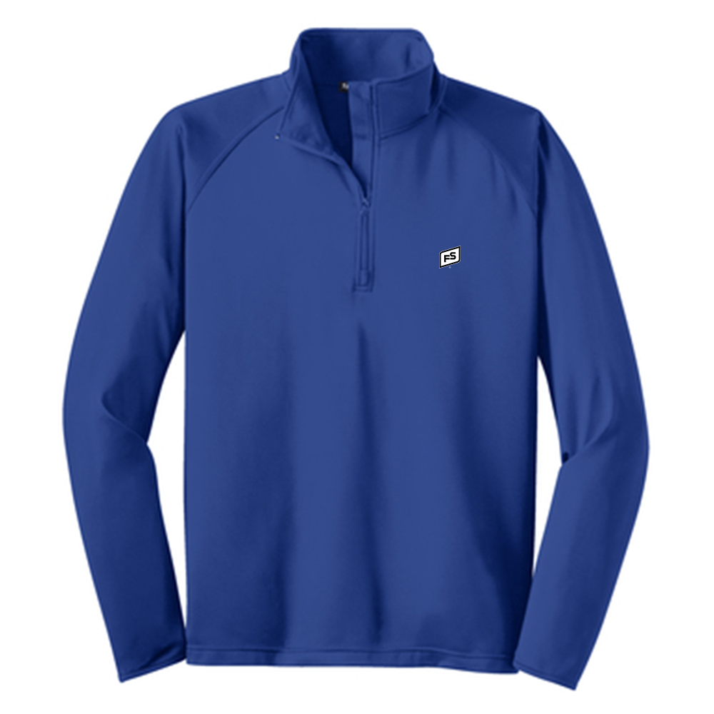 Illini FS - Square - Sport-Tek Tall Sport-Wick Stretch Quarter Zip Pullover - TST850