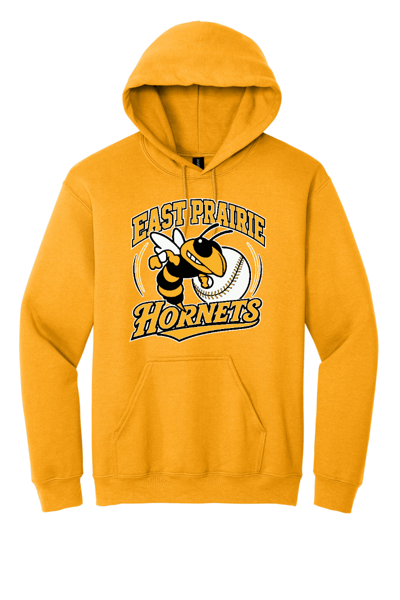 Tuscola Baseball 2026 Gildan 18500 Hornet Logo - Gold