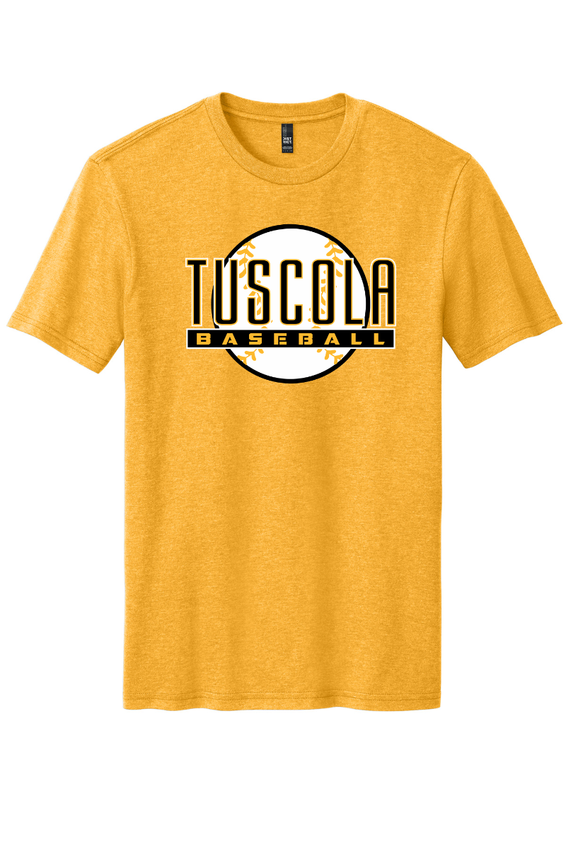 Tuscola Hornets Baseball 2026 - District Perfect Blend CVC Tee - Ball Logo - DM108