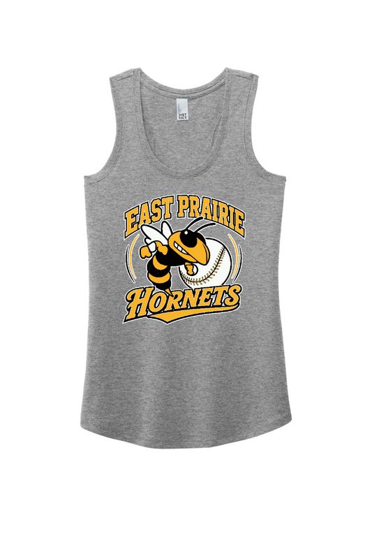 Tuscola Hornets Baseball 2026 - District Women's Perfect Tri Racerback Tank - Hornet Logo - DM138L