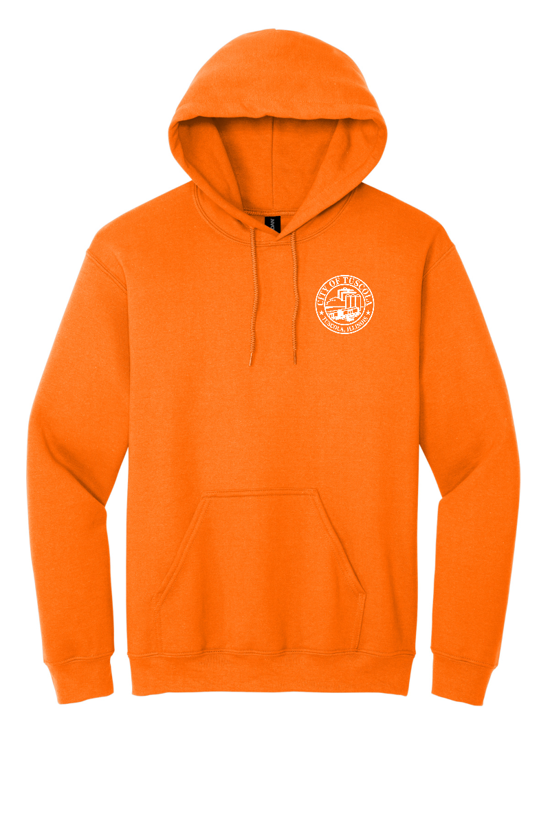 Tuscola Public Works Heavy Blend Hooded Sweatshirt 18500 - back, PUBLIC WORKS print