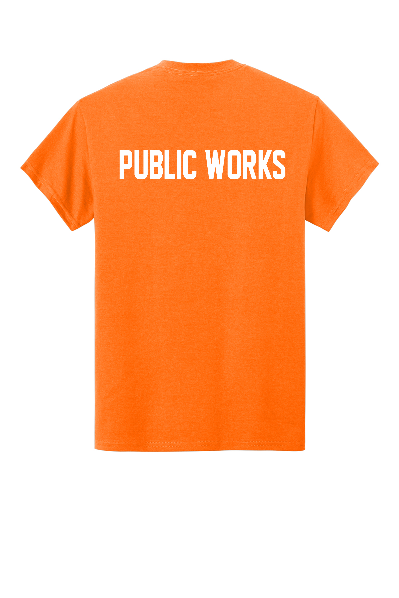 Tuscola Public Works Ultra Cotton Pocket Tee 2300 - back, PUBLIC WORKS print