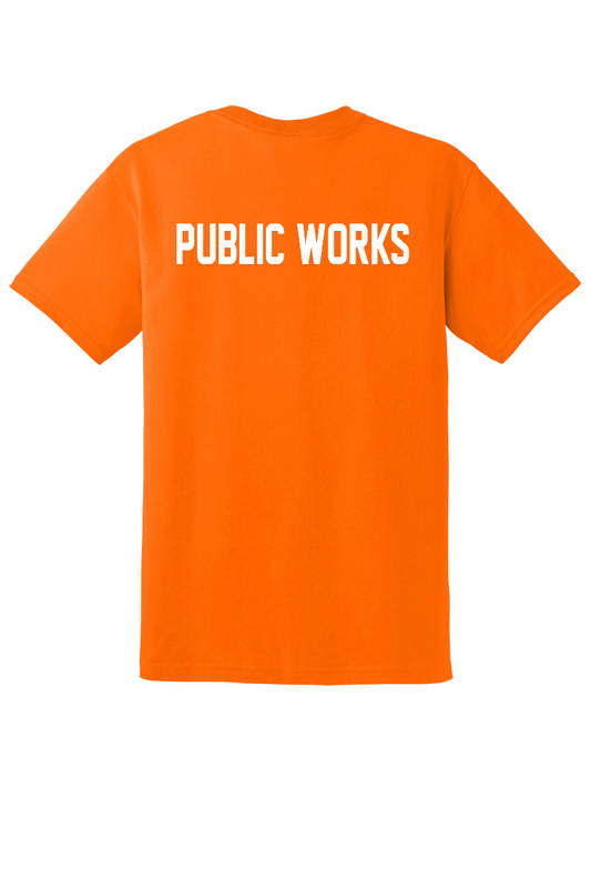 Tuscola Public Works DryBlend T-Shirt 8000 - back, PUBLIC WORKS print